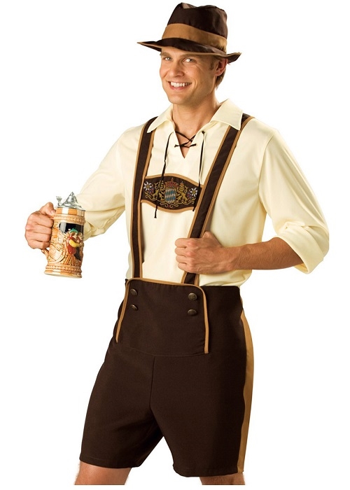 Tyroler oktoberfest mande kostume